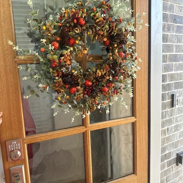 Pumpkin And Berry Wreath Decoration