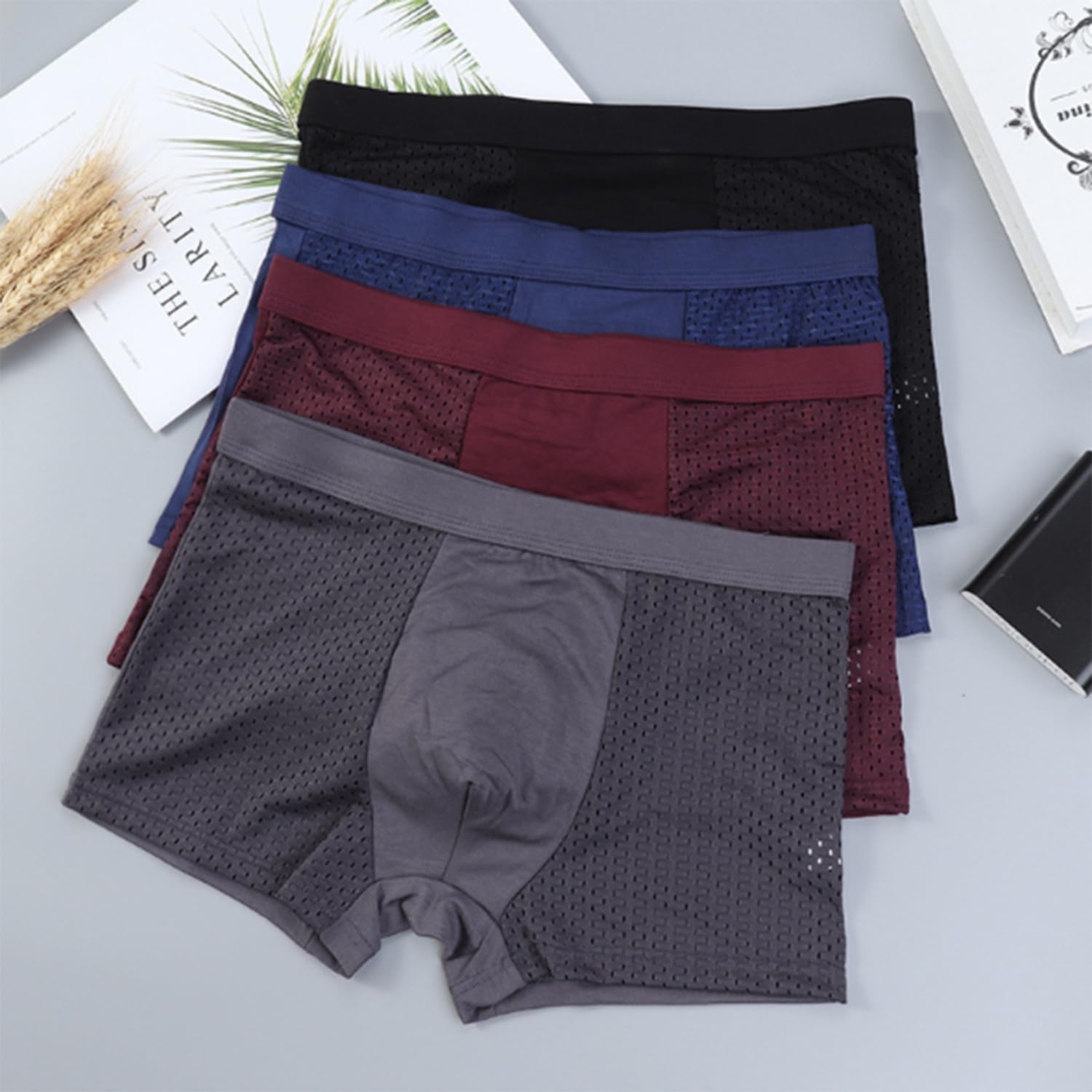 Boxhero Bamboo Fiber Boxer Briefs, Bamboo Fibre Boxer Shorts - for All-Day Comfort Boxhero, Bamboo Boxer Shorts