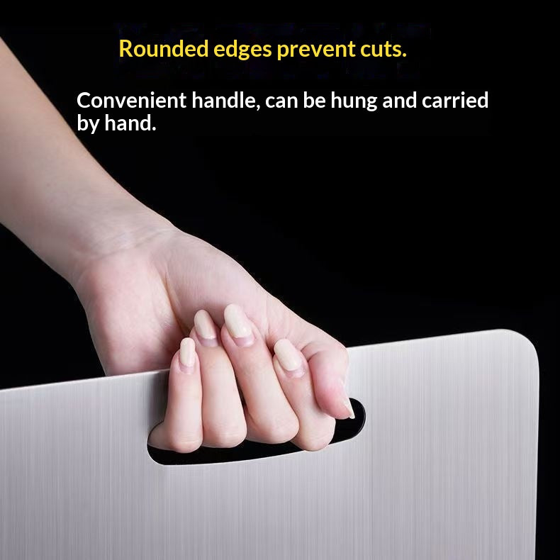 Stainless Steel Cutting Board - Mold-resistant Double-sided For Kitchen Use