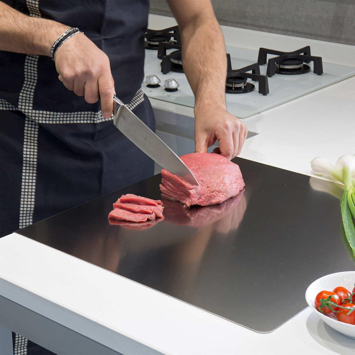 Stainless Steel Cutting Board - Mold-Resistant - Kitchen Supplies