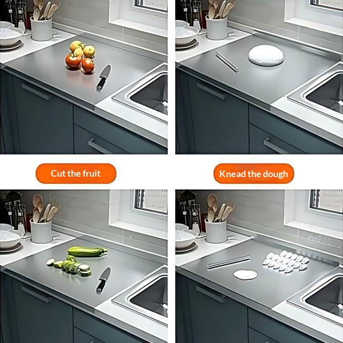 Stainless Steel Cutting Board - Mold-Resistant - Kitchen Supplies